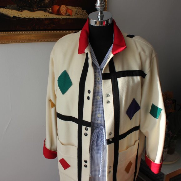 Vintage International Scene Funky Wool Coat - Picture 15 of 15